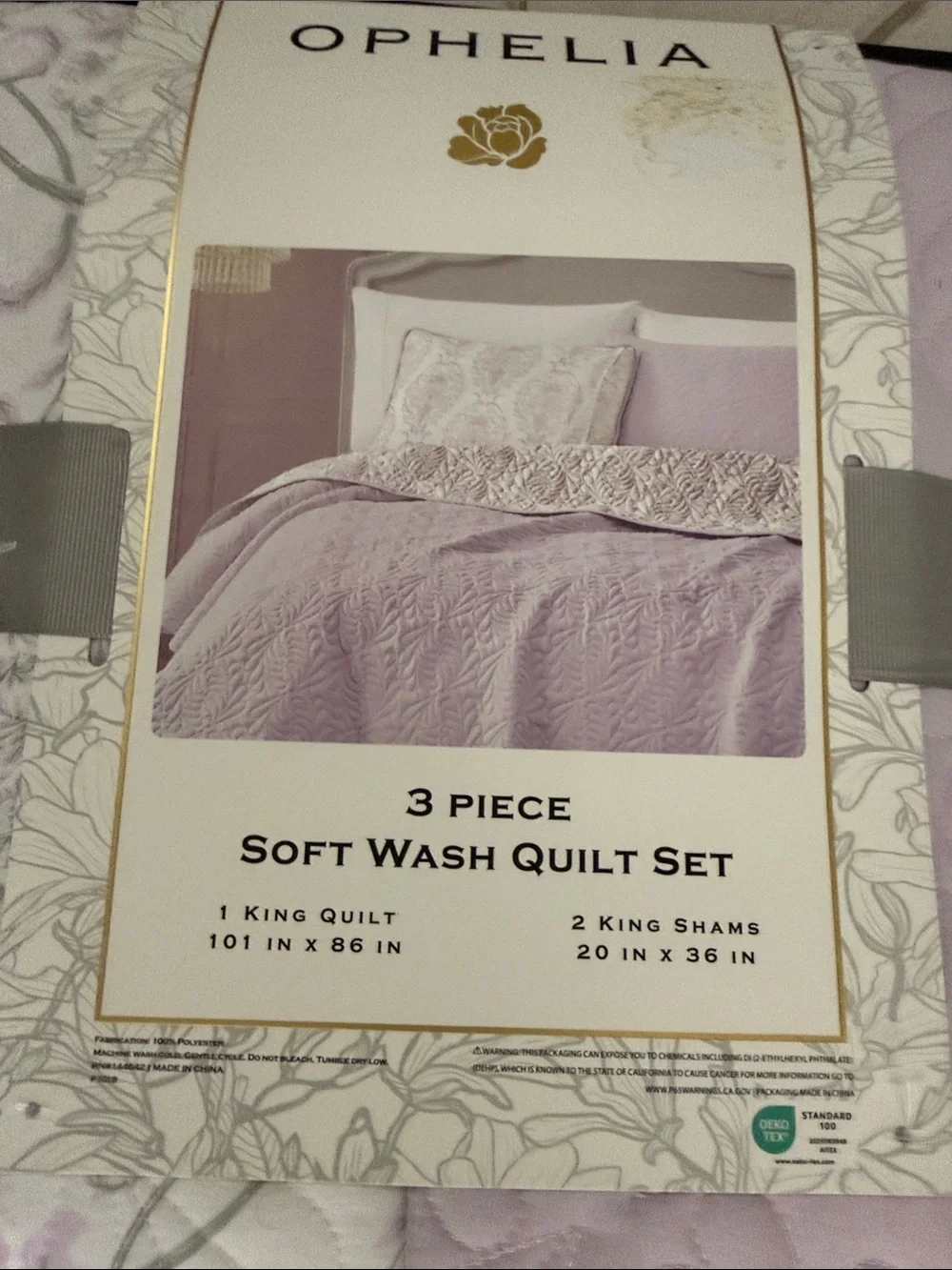 Ophelia king quilt